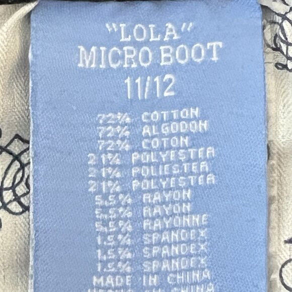 Hydraulic Women's Lola Distressed Micro Boot Stretch Navy Denim Jeans 11/12 NWT - Picture 12 of 16